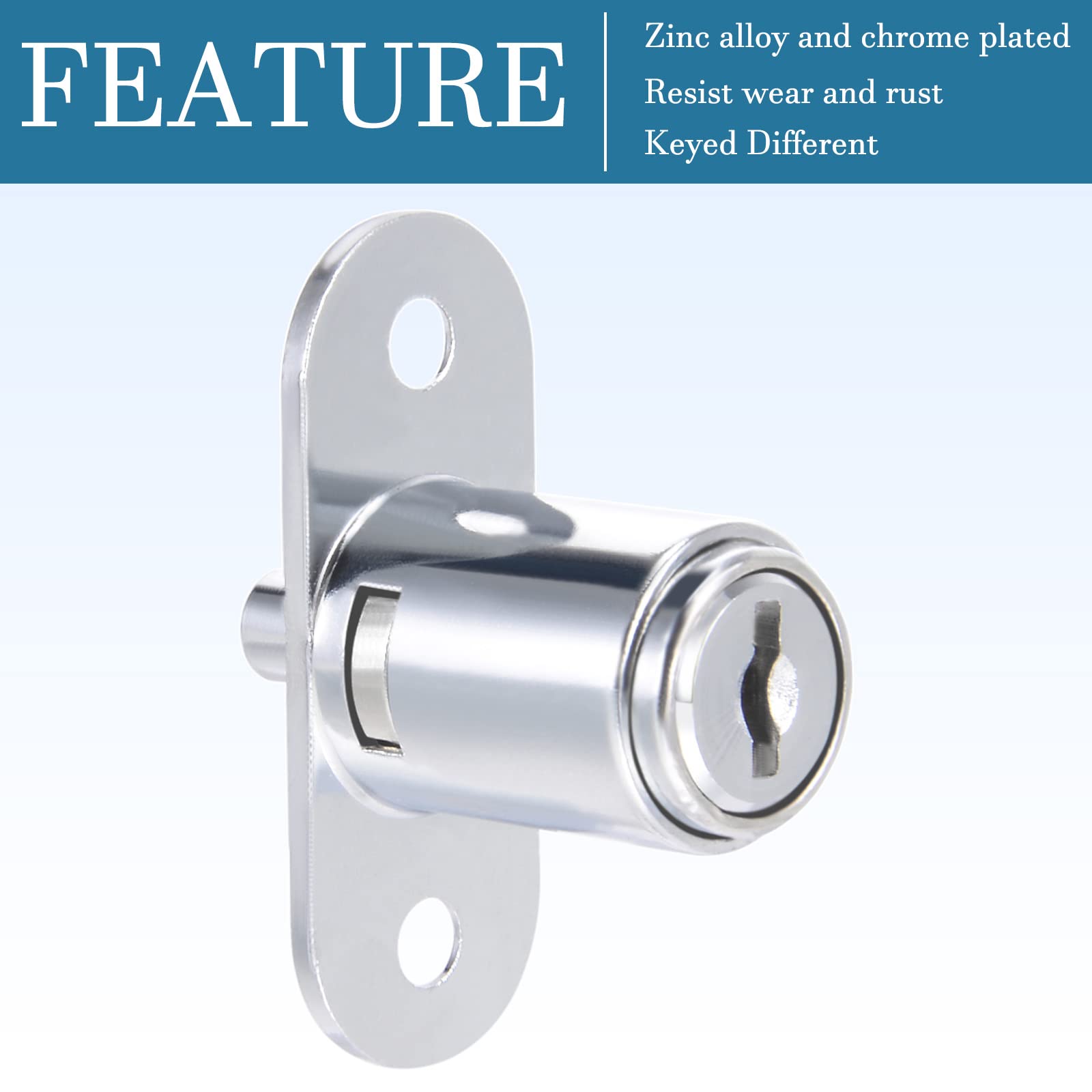 Porta Serratura Cilindro Bicchiere con Chiavi Set Sostituzione per Ford