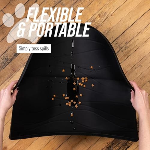 Leash Boss Tapete de Fonte, Tapete de Água de Silicone Projetado para Fontes de Animais de Estimação