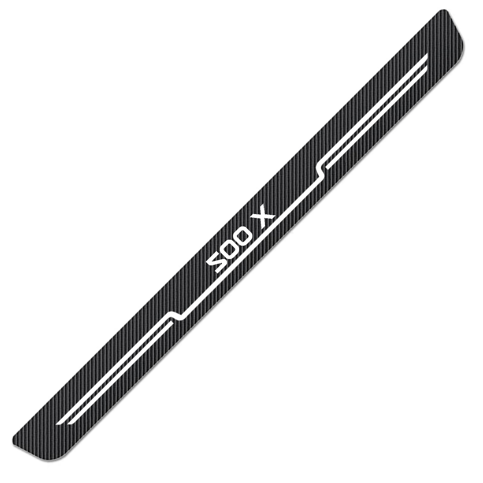 WXH97F Car Carbon Fiber Rear Bumper Protector Strip for Fiat 500X