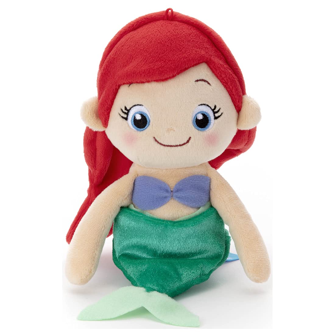 Takara Tomy Arts Disney Ariel Little Mermaid Washable Beans Plush 8.7in