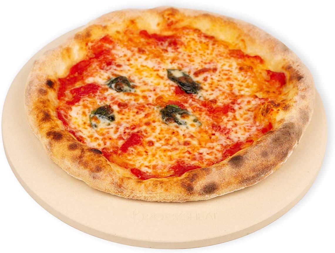 Heritage Pizza Stone, 15 inch Ceramic Baking Stones for Oven Use Non