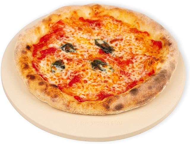 ROCKSHEAT 28 x 12cm 11Inch Small Size Round Cordierite Pizza Stone