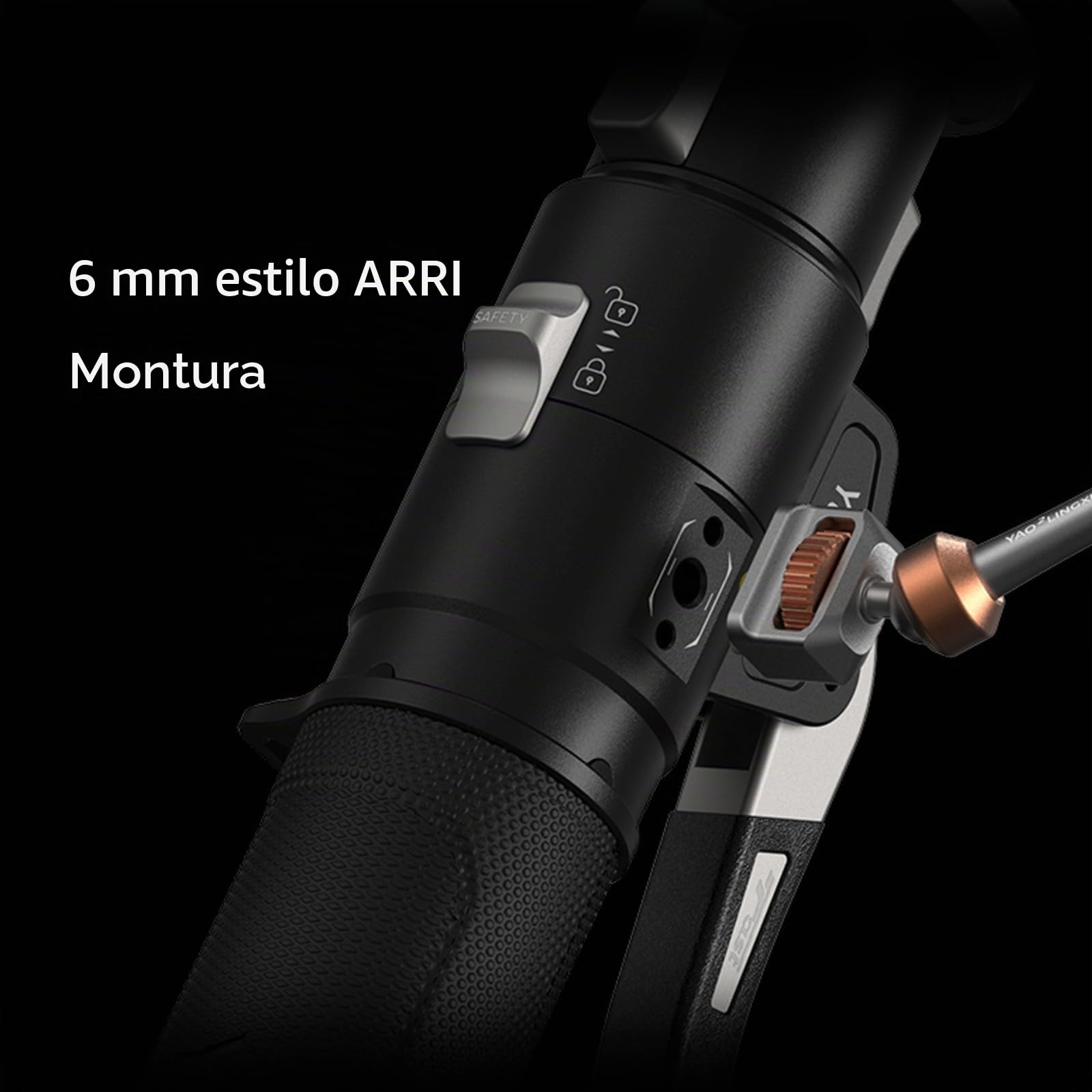 YC Onion Pineta Pro Monopie de Fibra de Carbono con Cabezal Fluido FH60 y Base de Pedal, Soporte de luz, monopie de Viaje liviano con Placa de liberación rápida para cámaras DSLR, cardán, etc.