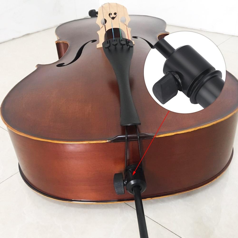Puntale per Violoncello in Fibra di Carbonio - Accessorio di Supporto per Asta di Coda per Violoncelli 3/4 4/4 - 1 Pezzo