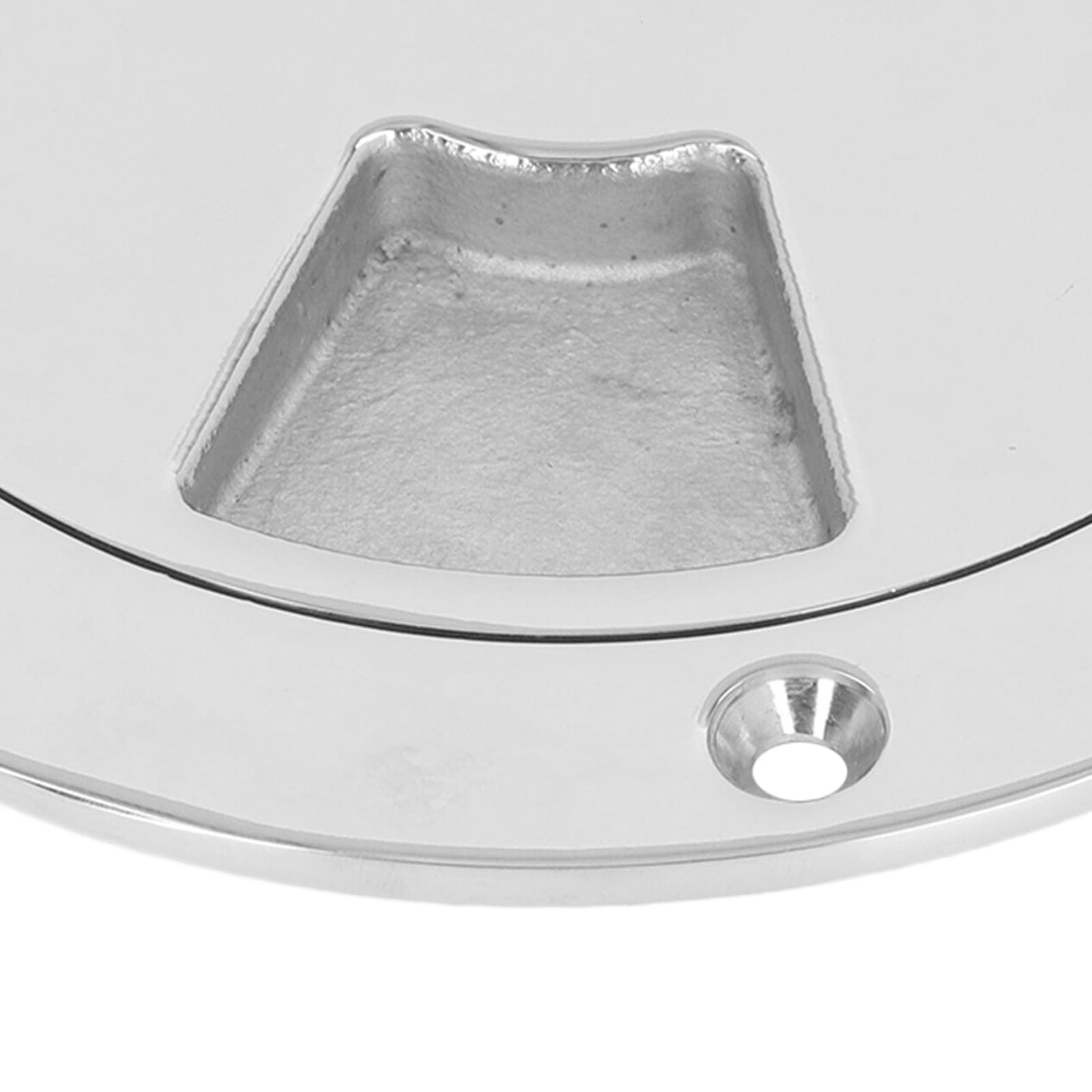 316 Stainless Steel Boat Deck Round Plate, Durable Inspection Cover,