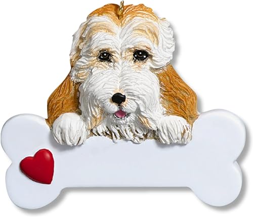 Miniatura 8 de Adornos de Navidad personalizados para perros 2024  Adornos de hueso de perro Golden Retriever para amantes de los perros, adorno de primera Navidad