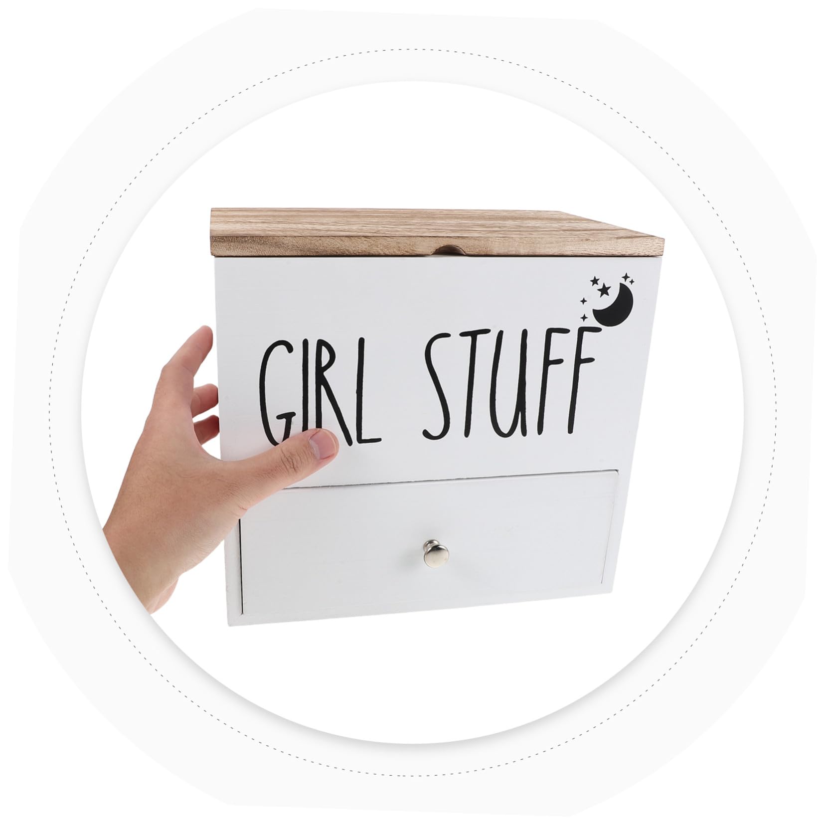 Tamponhalter Badezimmer mit Deckel Feuchtigkeitsgeschützte Aufbewahrungsbox für Damenbinden und Tampons Kompakter Periodenorganizer für Damenhygiene