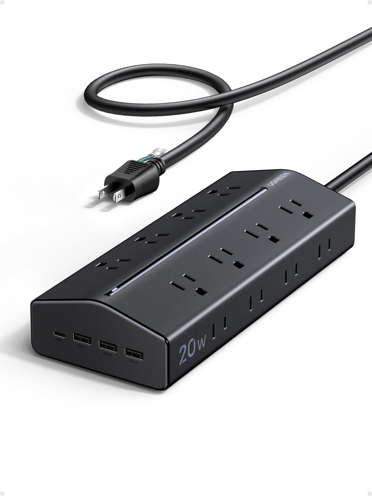 【クーポン割引】【2,261円】 UGREEN PD20W 4ポート AC16個口 一括集中スイッチ 電源タップ