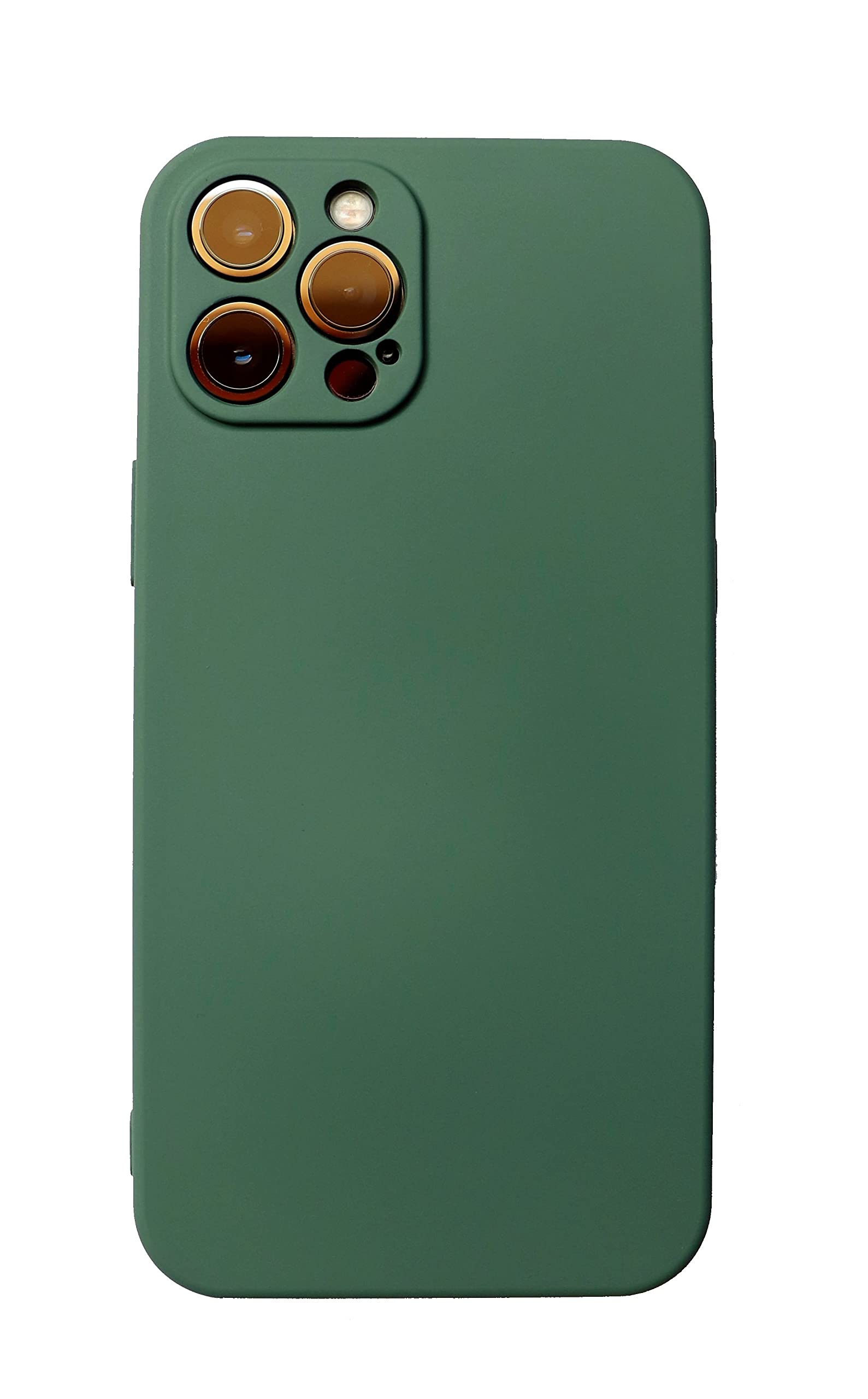 Case Cover For Iphone 12 Pro Max 6.7 Inch Silicone Full Body Anti-Scratch Thin Basic Shockproof With Microfiber Liner Protection (Iphone Max, Green)