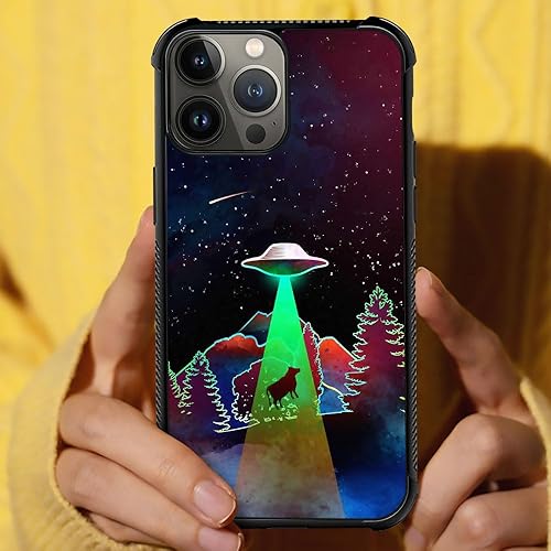 Miniatura 7 de Funda compatible con iPhone 15 Pro Max, fundas Aliens Hijack Bull 15 Pro Max para hombres/niños, esquinas reforzadas UNBreak contraportada trasera