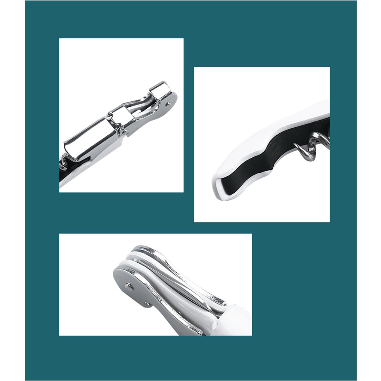 Wine Bottle Opener, Corkscrew (White 20 Pieces) - Image 4