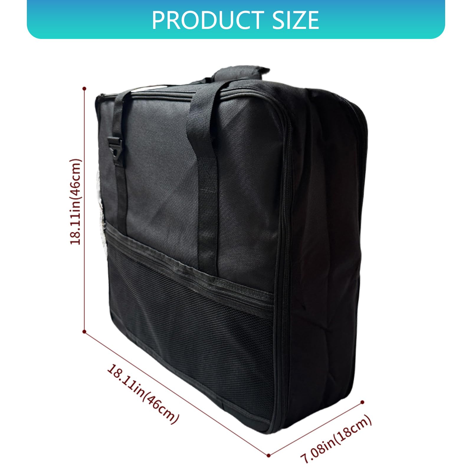 Customes Fit - Borsa portaoggetti in tessuto Oxford, resistente agli strappi, include protezione imbottita
