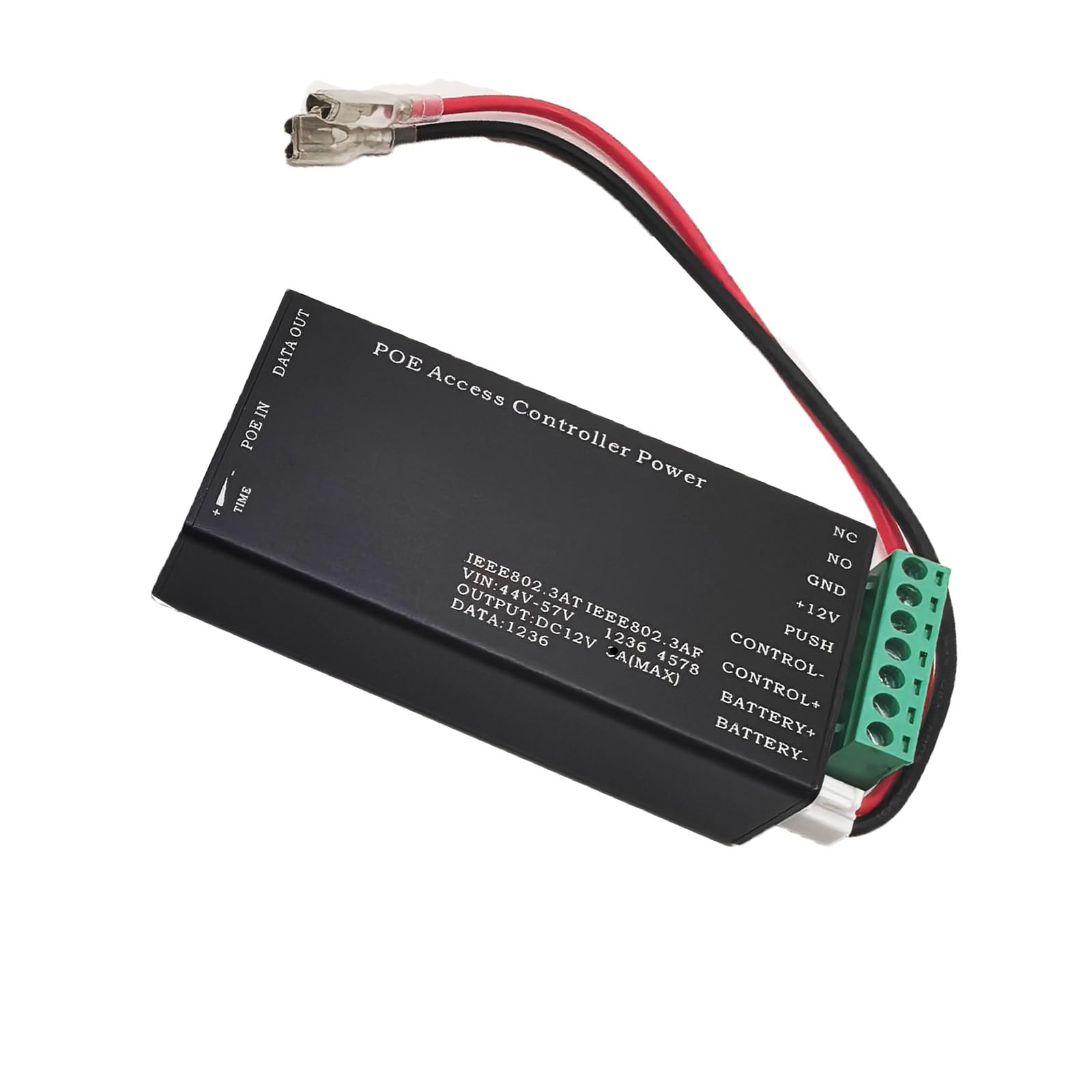 Fuente de metal alimentada por Ethernet de aluminio con salida de