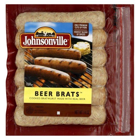 Johnsonville Beer Bratwurst Sausage, 14 oz