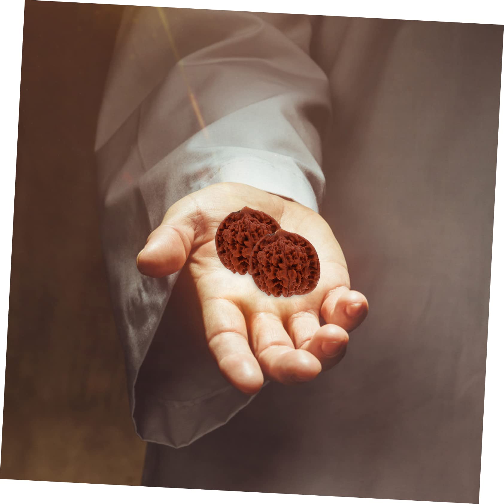 MOLUCKFU 2sets Meditation Balls Walnuts Hand Holding Fitness Balls Hand Massager 2pcs*2