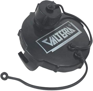 Valterra T1020-1VP Waste Valve Cap - 3" with Capped 3/4" GHT, Black Carded
