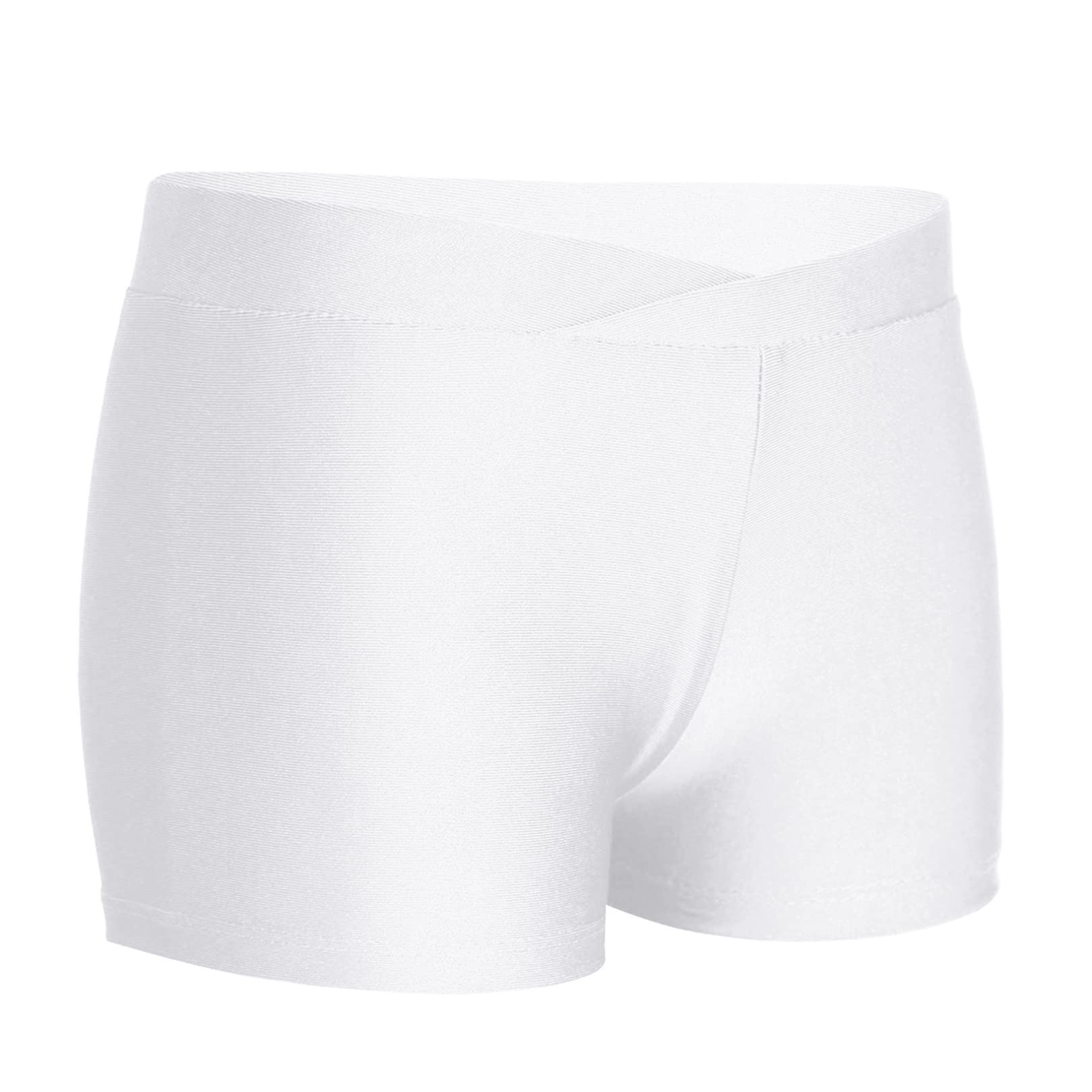 Agoky Shorts De Sport Enfant Fille Respirant Pantalon Court Short De Bain Legging Court De Danse Yoga Gymnastique 2-14 Ans