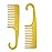 Wapodeai 2 Pcs Wide Tooth Comb Shower Comb With Hook, Good for Curly Hair Wet Dry, Premium Tangle Free Combs Yellow.