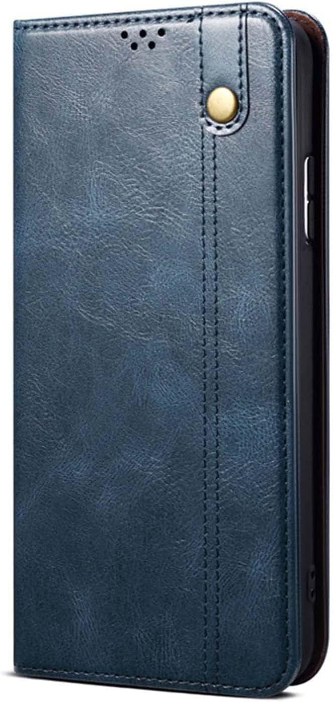 Flip Phone Case Wallet [Card Holder], for Apple iPhone 14 Plus (2022) 6.7 Inch Leather Stend Function Folio Cover (Color : Blue)