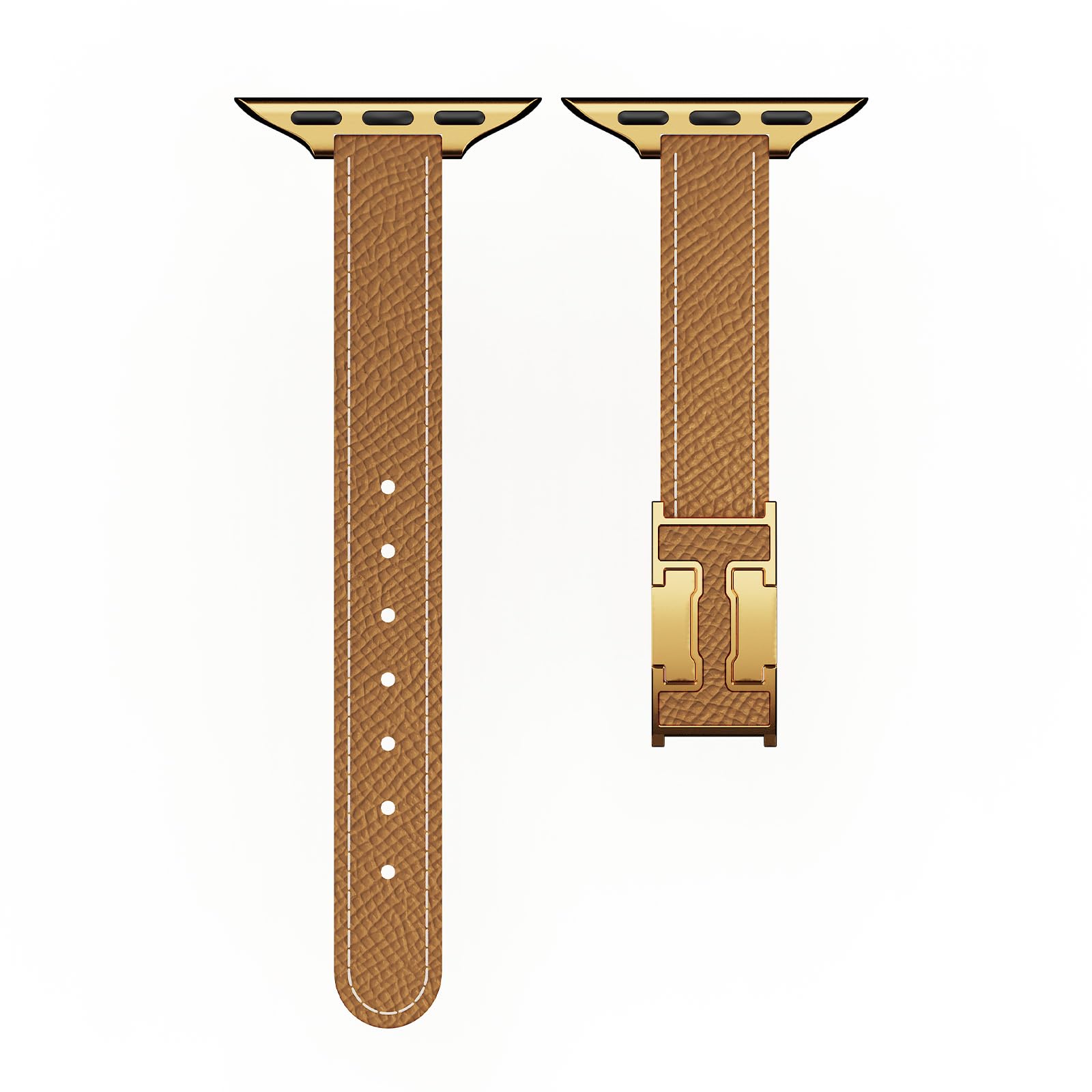 Cinturino sottile in pelle compatibile con Apple Watch da donna, iconica