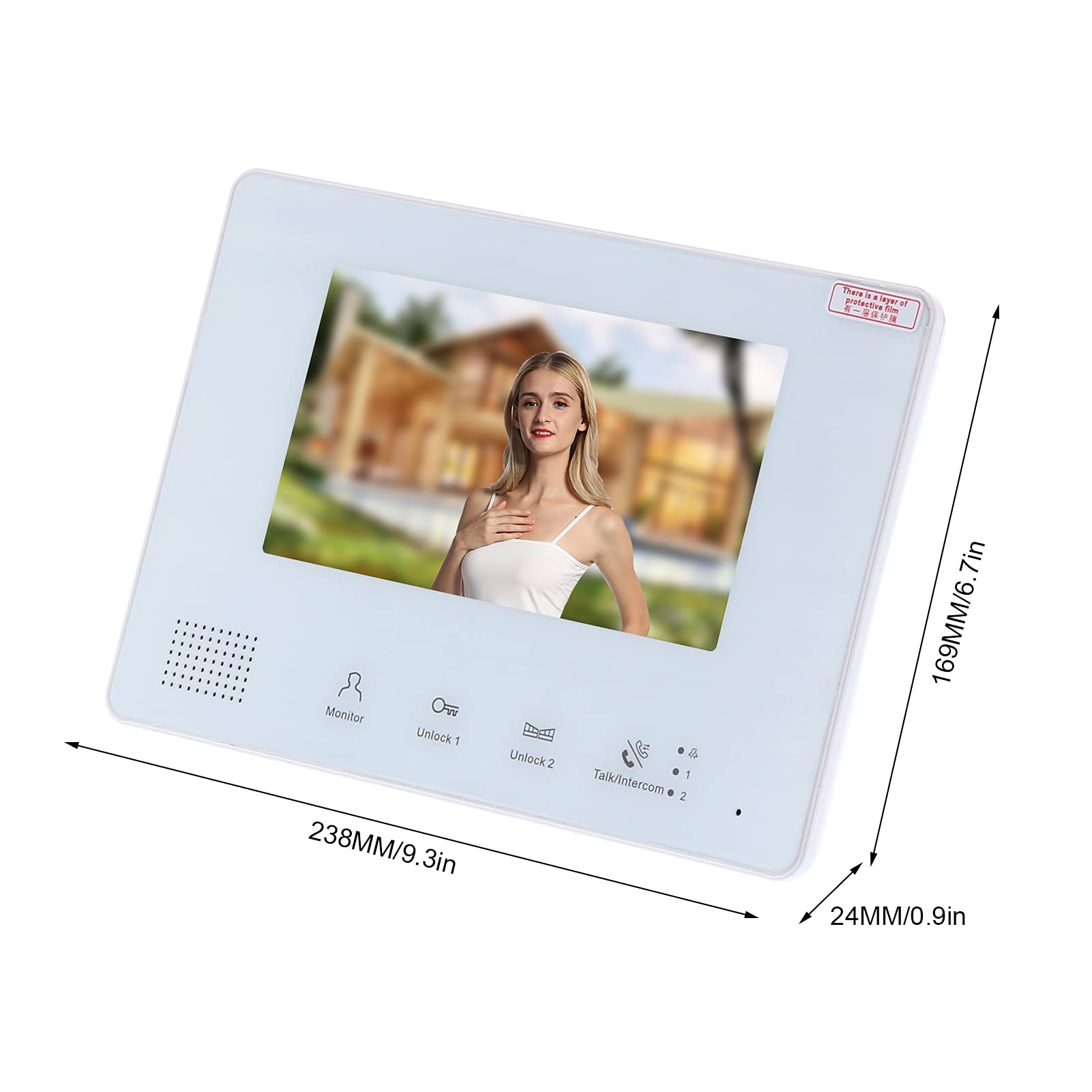 Portero Automático Antirrobo, Intercomunicador Visual Timbre Telefónico Con Videoportero Con 1 Máquina Para Exteriores (cámara) Para Videoportero