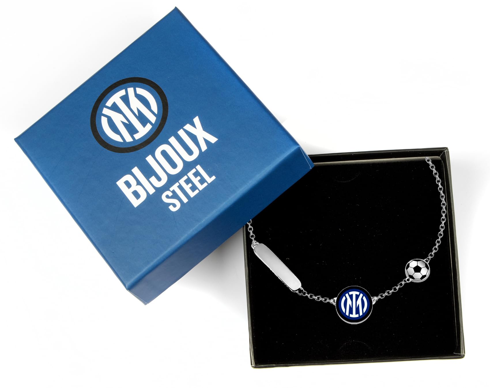 Inter F.C. Internazionale Bracciale ACCIAIO BIMBO