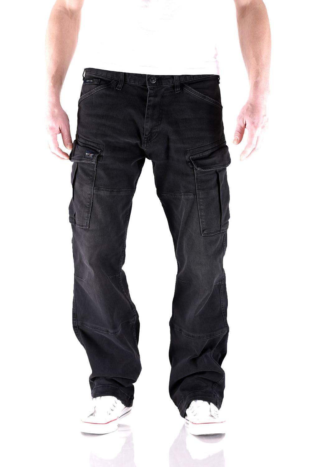 Big Seven Brian Antic Black Cargo Herren Jeans Hose