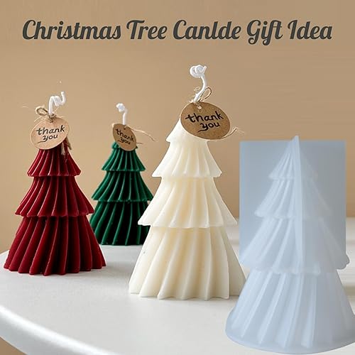 Miniatura 6 de Moldes de silicona para árbol de Navidad, 4.8 pulgadas para hacer velas, aroma, cera de soja, resina de árbol de resina epoxi, regalos para