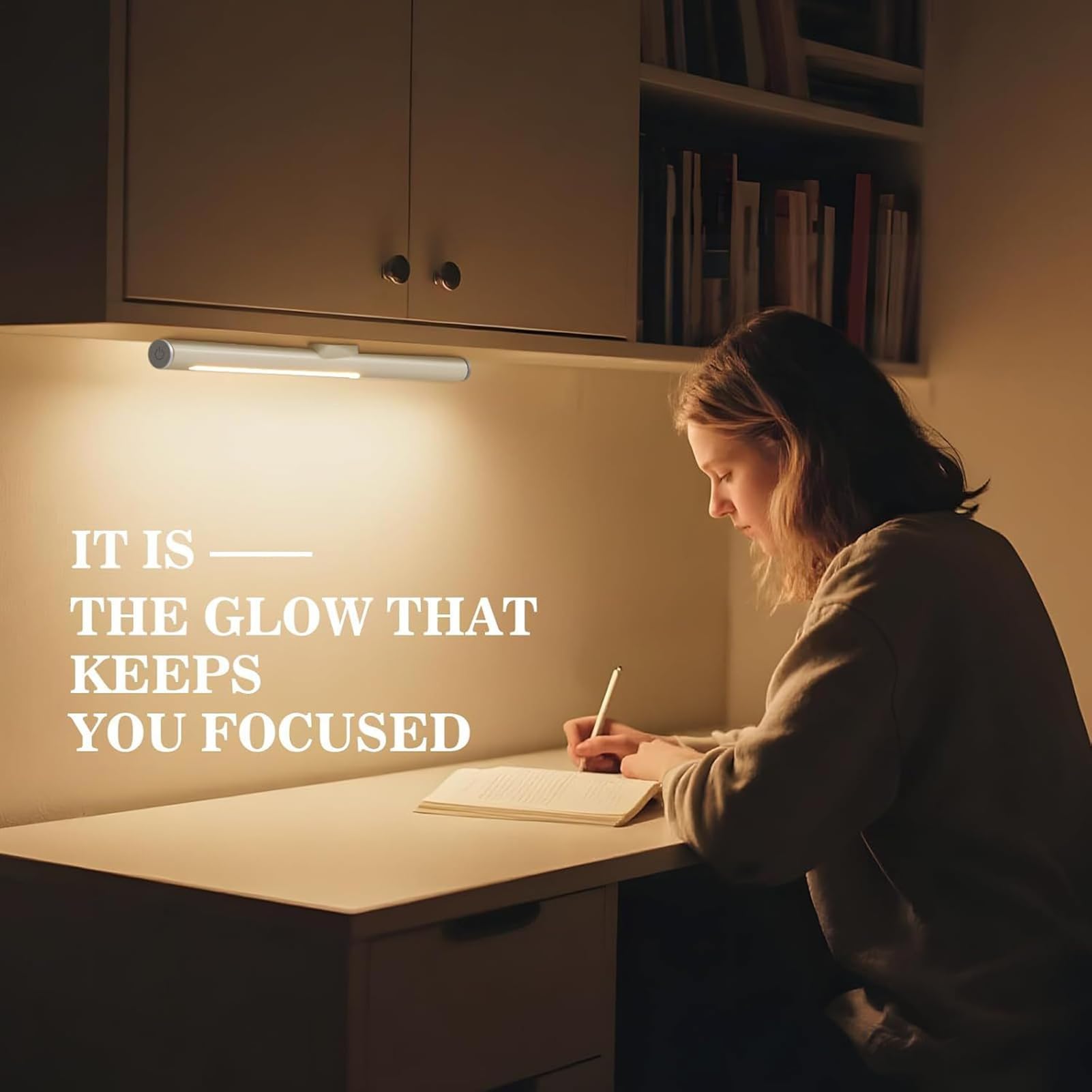 Schreibtischlampe mit Touch-Steuerung, augenschonendes dimmbares LED-Licht zum Lesen, Studieren, Büro, Schlafzimmer, Schreiben und Schminktisch – perfekt für Zuhause und Schule