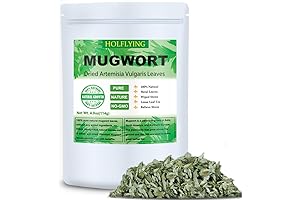 Dried Mugwort Leaves, 100% Natural Artemis Vulgaris Herb Loose Leaves, No Gmo