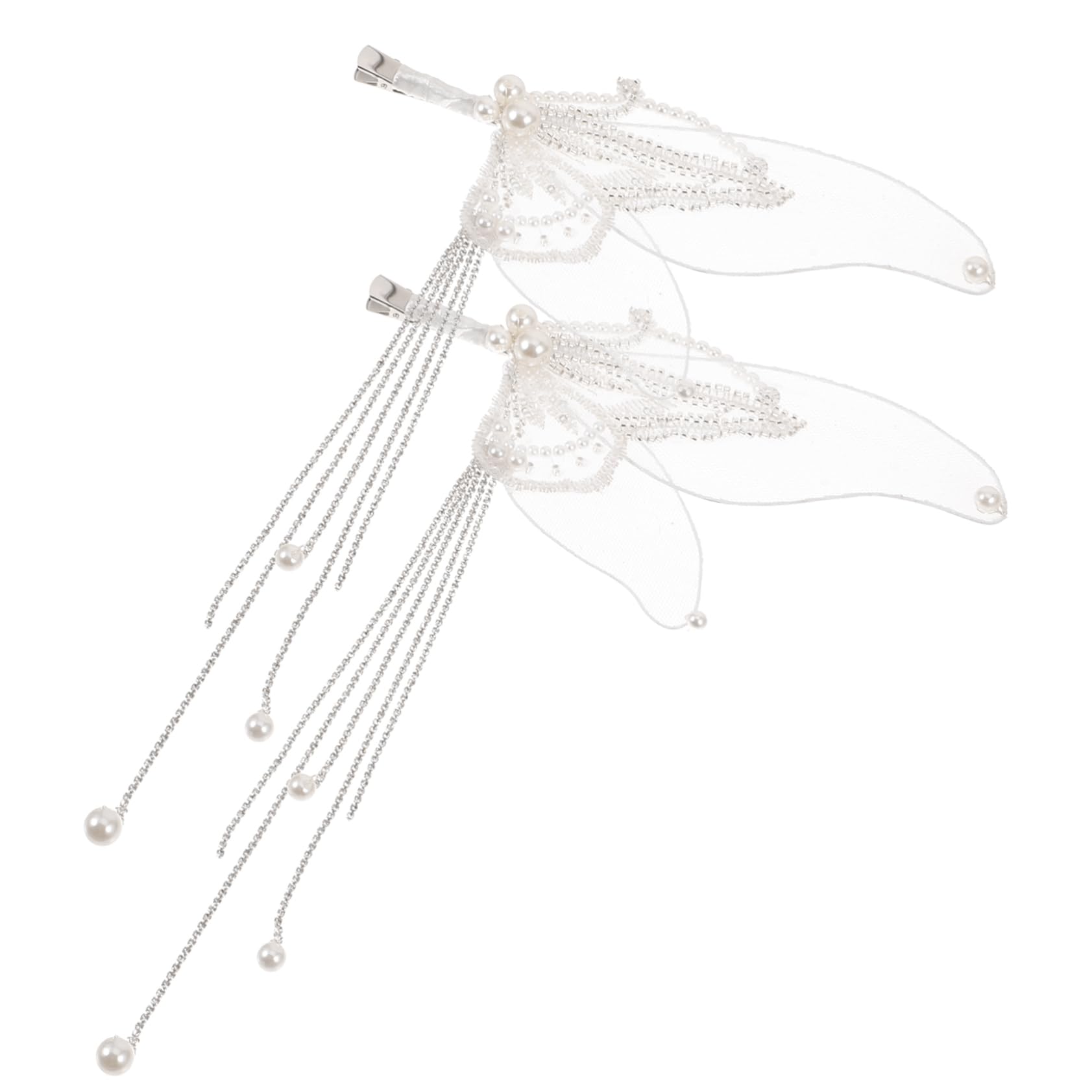 VICASKY 3 Paia Clip per con Nappine e Fermagli Leggeri ed Eleganti per Spose e Ragazze Accessori Raffinati per Acconciature Matrimonio e Cerimonie