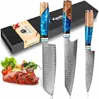 Amazon | KyushuBlade 包丁3本セット【三徳包丁+牛刀包丁+ペティ