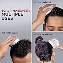Eltihr Set Of 3 Combo Terminator Lice Comb, Professional Stainless Steel Comb for Head, Handle lice comb with Round Hair Scalp Massager Shampoo Hair Brush,Super Soft Bristles,Exfoliating, Anti-Dandruff (Both Lice Comb + Sculp Massager) gallery image