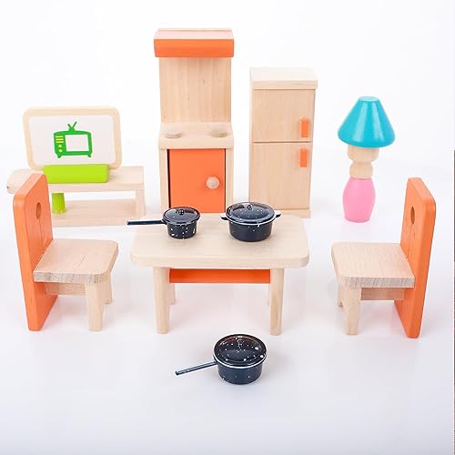 Miniatura 2 de simarro Juego de 4 utensilios de cocina para casa de muñecas, ollas y sartenes de metal en miniatura, accesorios de decoración de casa de muñecas,