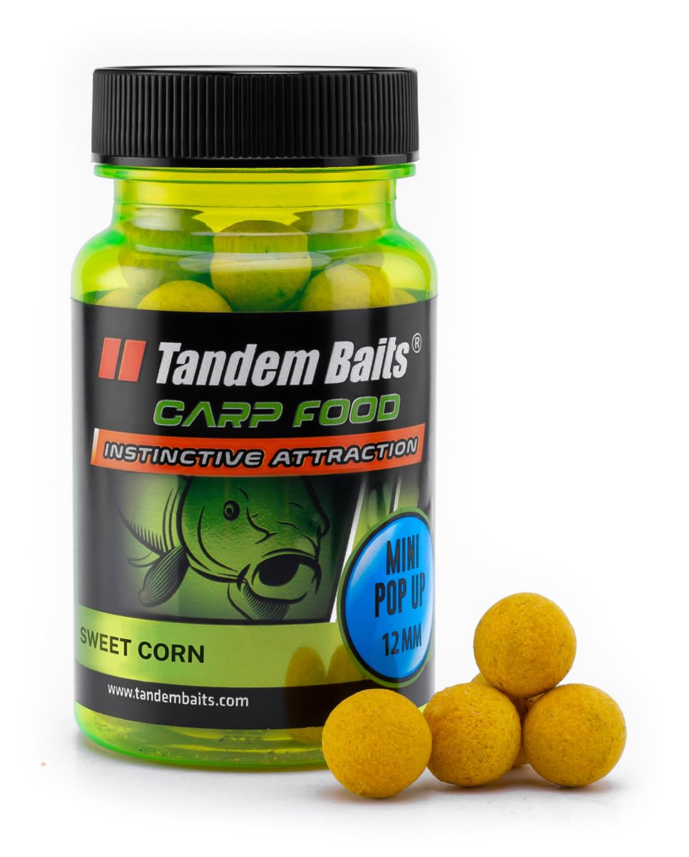 Tandem Baits Carp Food Perfection Mini Pop-Up Sweet Corn | 12 mm Carp Fishing Pop-Ups | 30 G | 1 Pack — image 1