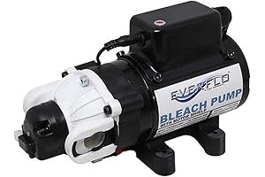 Everflo Soft Wash (Bleach) EFSW2200-BOX 12V Diaphragm Pump - 2.2GPM, 70 PSI...