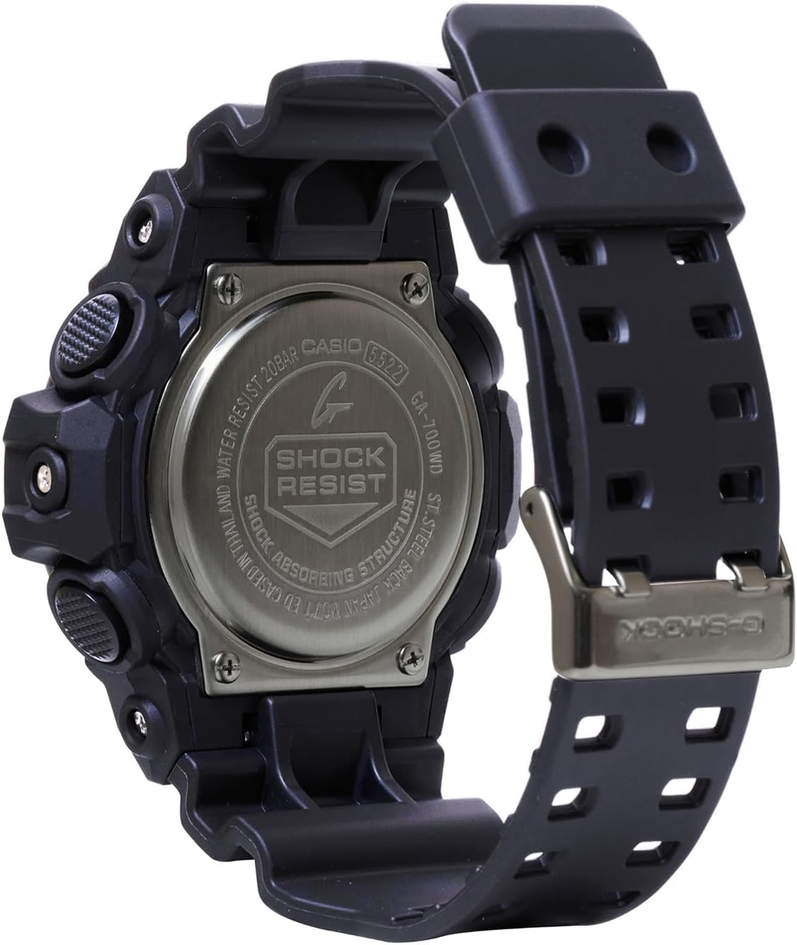 G-Shock Casio GA-700 Series Analog-Digital High Contrast Black and Brilliant White Watch - GA700WD-1A