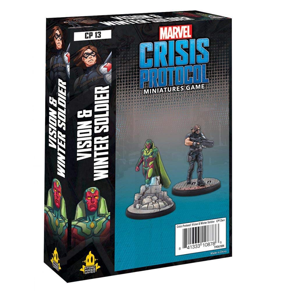 Atomic Mass Marvel Crisis Protocol: Vision & Winter Soldier Chara, Multicolor