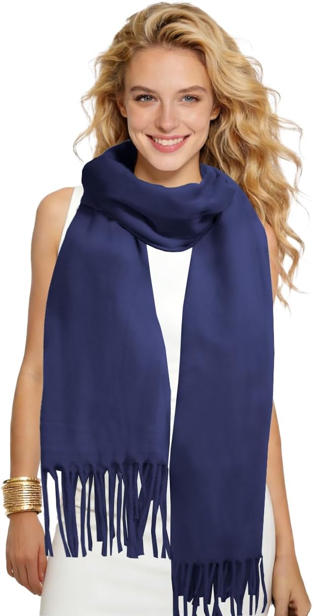 Winter Soft Long Scarf, Pashmina Shawls and Wraps, Warm Large Scarves for Men Women Evening Dress Wedding