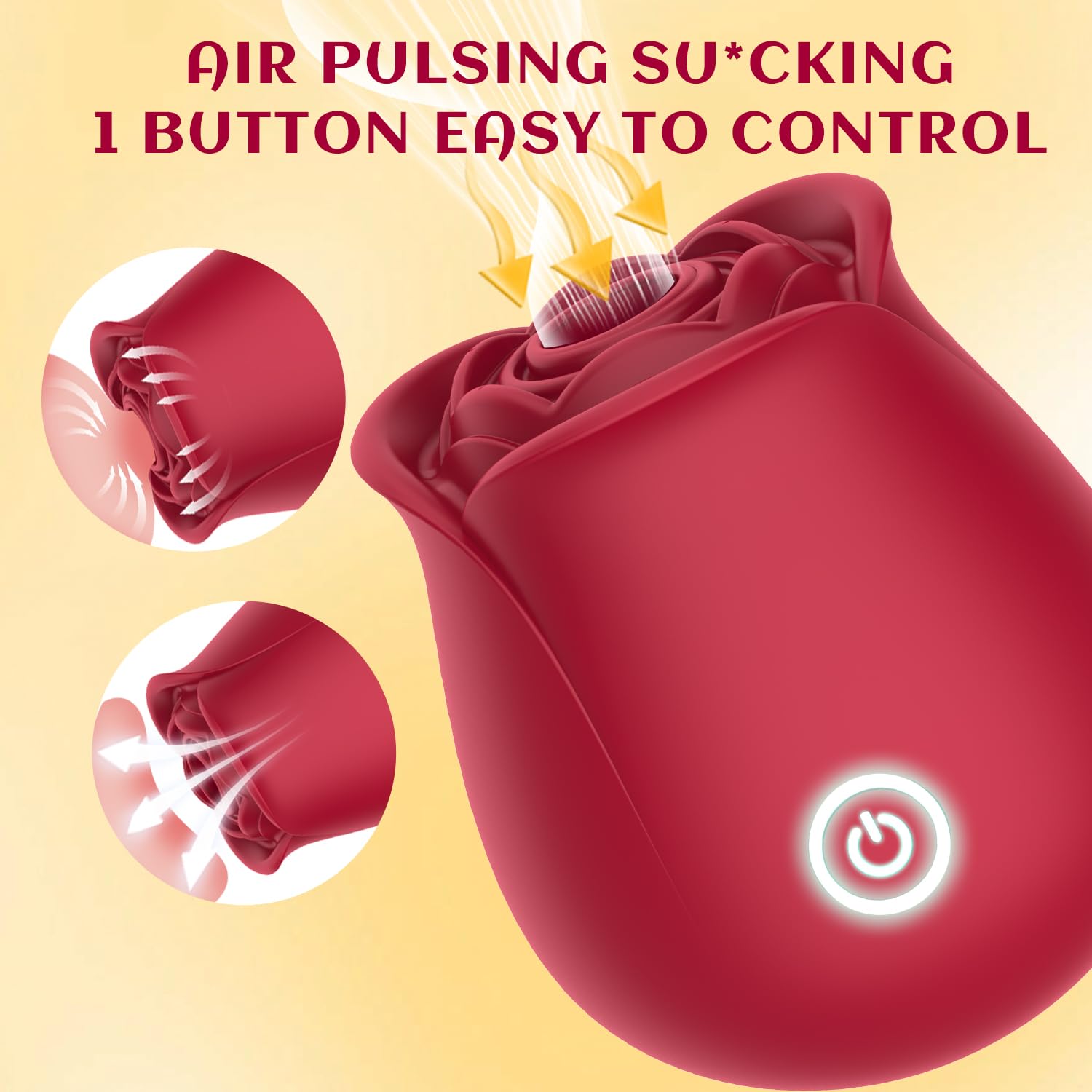 Amazon.com: Portable Rose Flower Toys for Women, Lovely Petals Rose Toy  Vibrator, 10 Suction & Vibration Modes Clitoral Stimulator Gift for Her ( Rose Red) : Health & Household