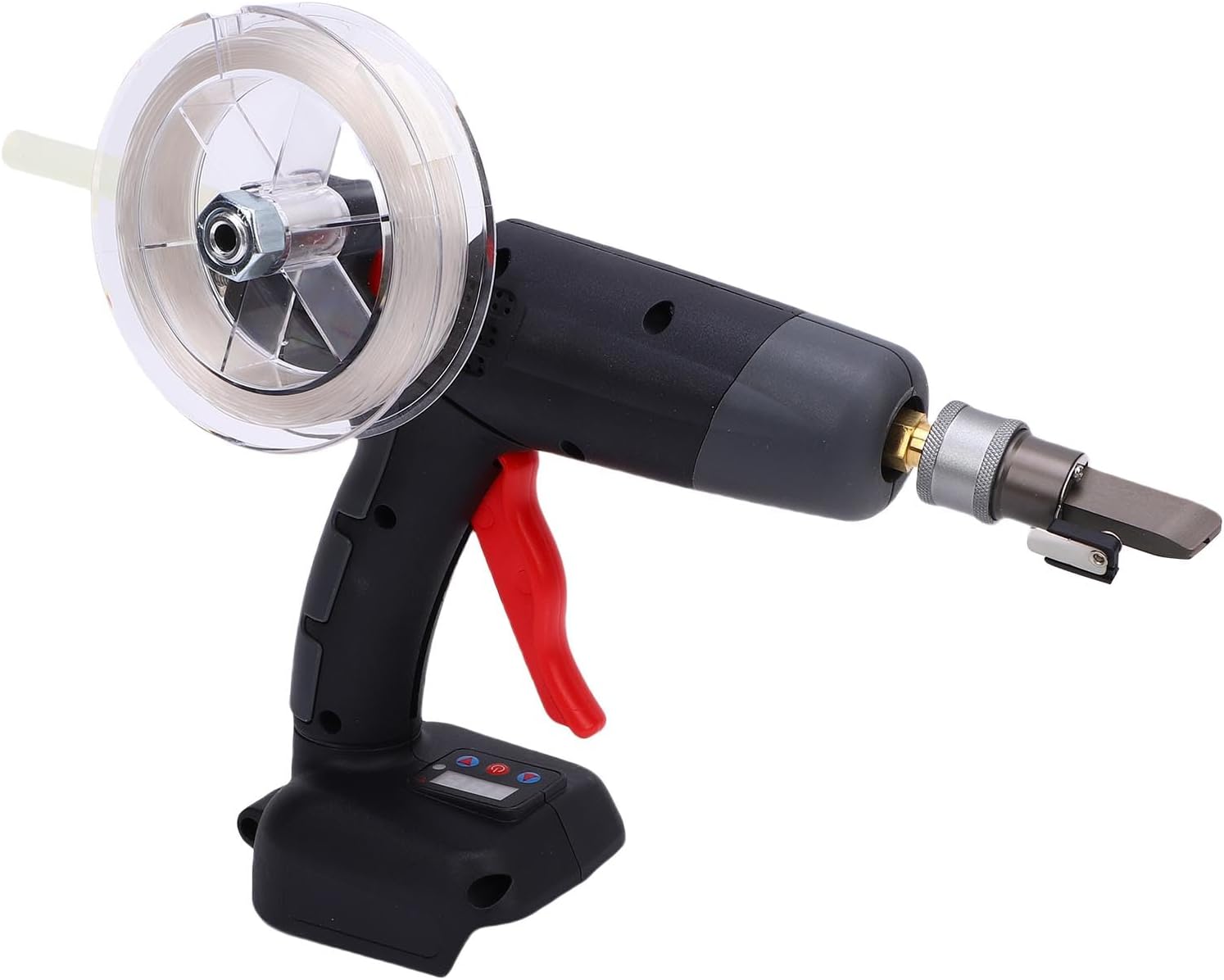 Hot Glue Gun for FTTR, Invisible Fiber Cable Glue Gun with 360° Adjustable Nozzle, FTTR Wiring Tool for BL1830B BL1840B BL1850B Battery