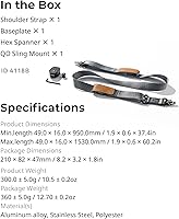 Vista 8 de SmallRig RS3 RS2 - Correa de hombro reductora de peso compatible con mango de honda para DJI, cinturón de cardán con hebillas de liberación rápida