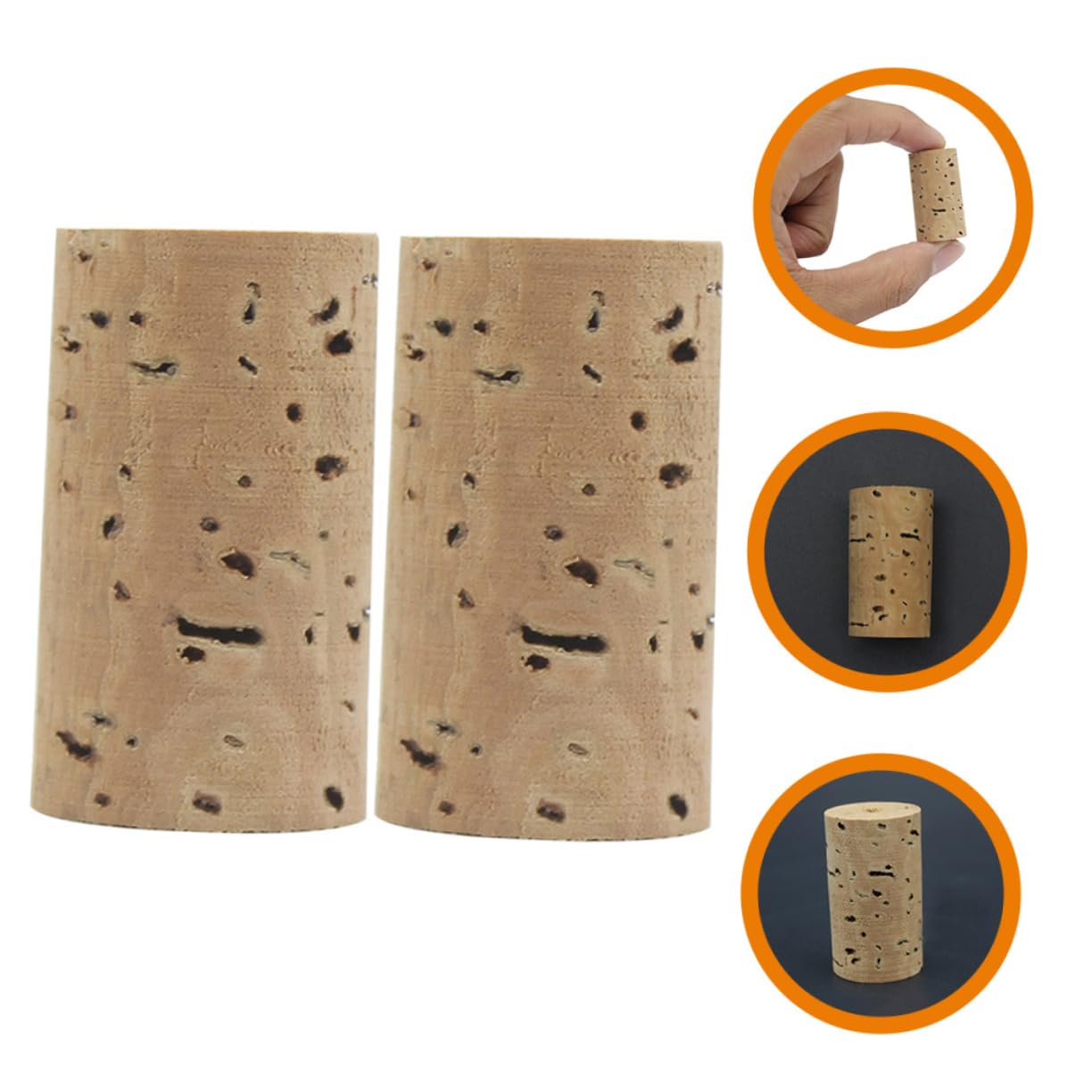Toddmomy 2 pcs Flute Cork Plugs Natural Replacement for Flute Repair Supplies Compact and Durable Design for Easy Installation and Portability