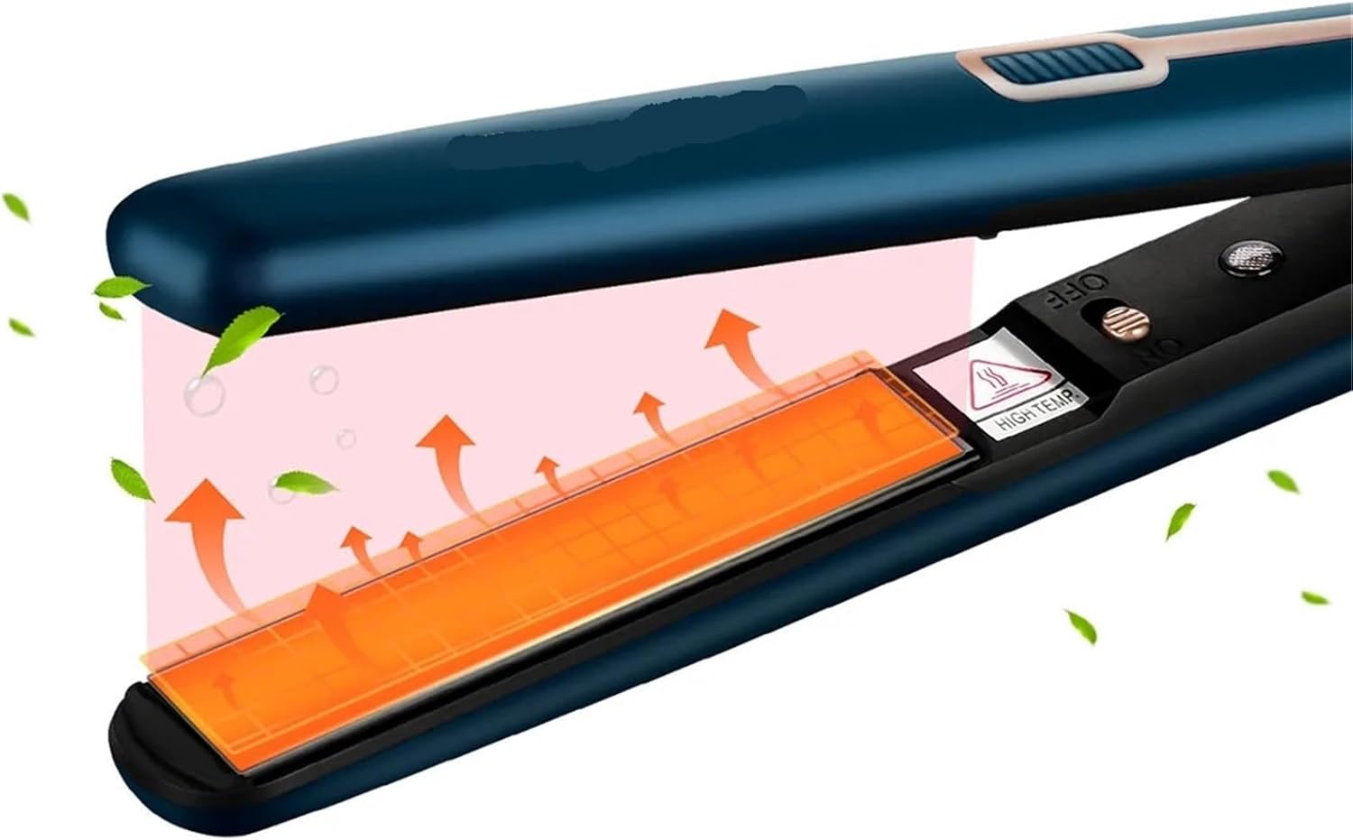 Mini Hair Flat Iron 2 in 1 Hair Straightener and Curler Portable Straightening Iron Constant Temperature(HS353B,EU)