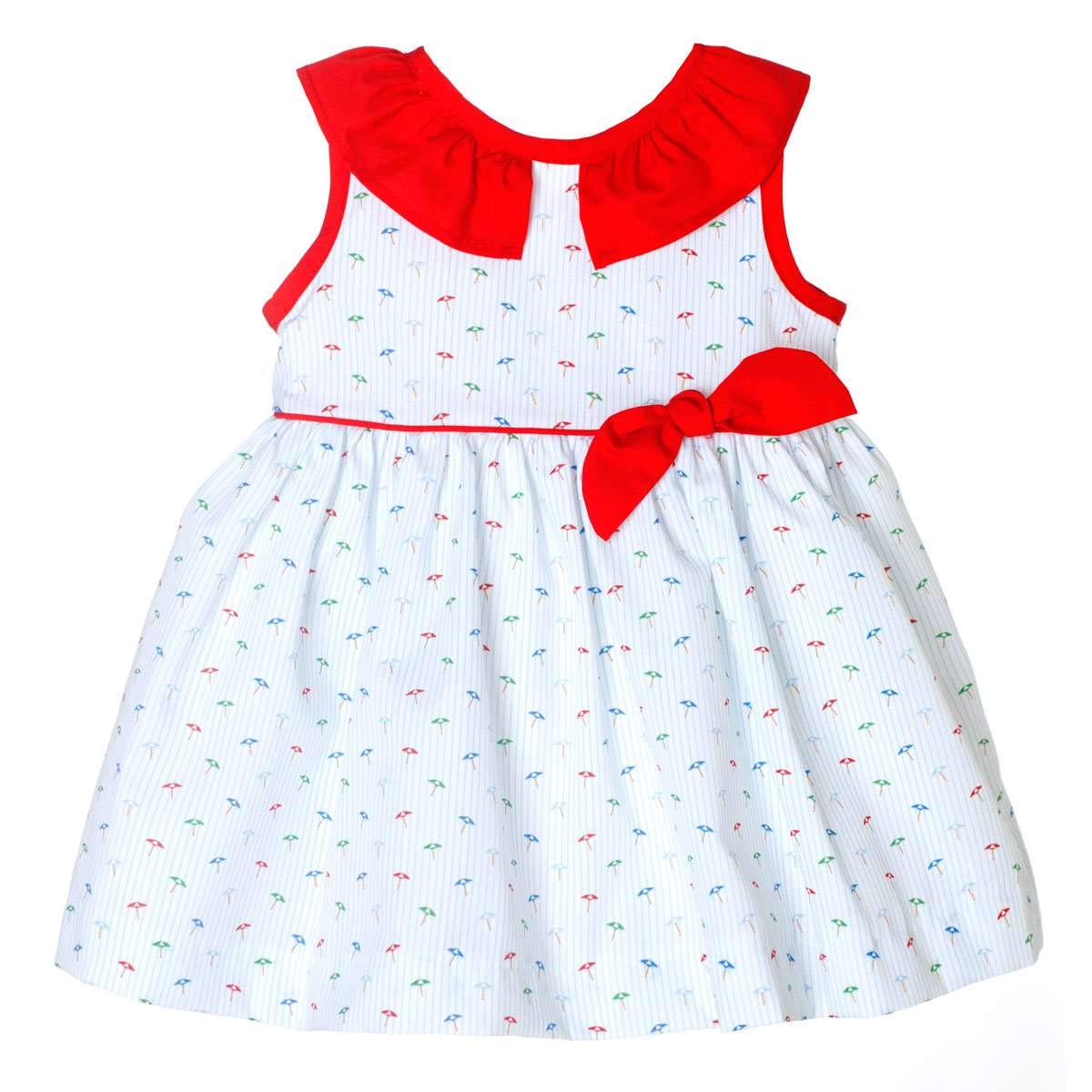 Kiriki Vestido Asimétrico de Verano Marina para Bebé-Niñas