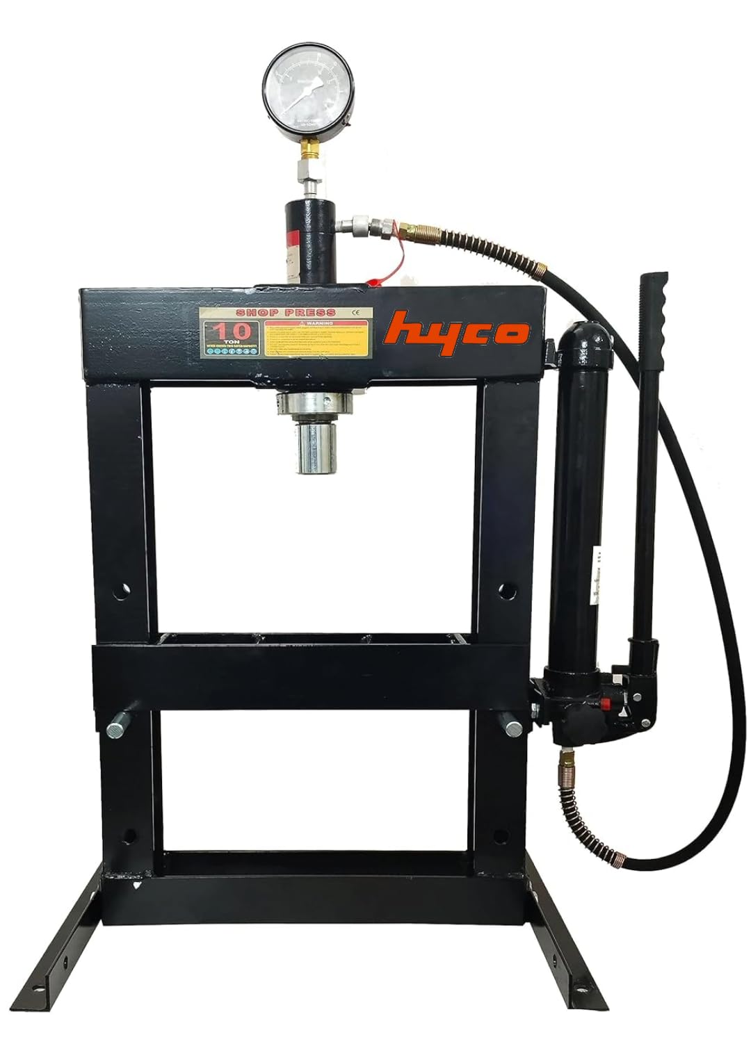 Hyco 10 Ton Hydraulic Shop Press with Pressure Gauge, 10000 kg Capacity-image-8