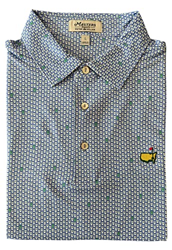 PETER MILLAR Masters Men's Concession Beer Cups Performance Tech Golf Polo Shirt