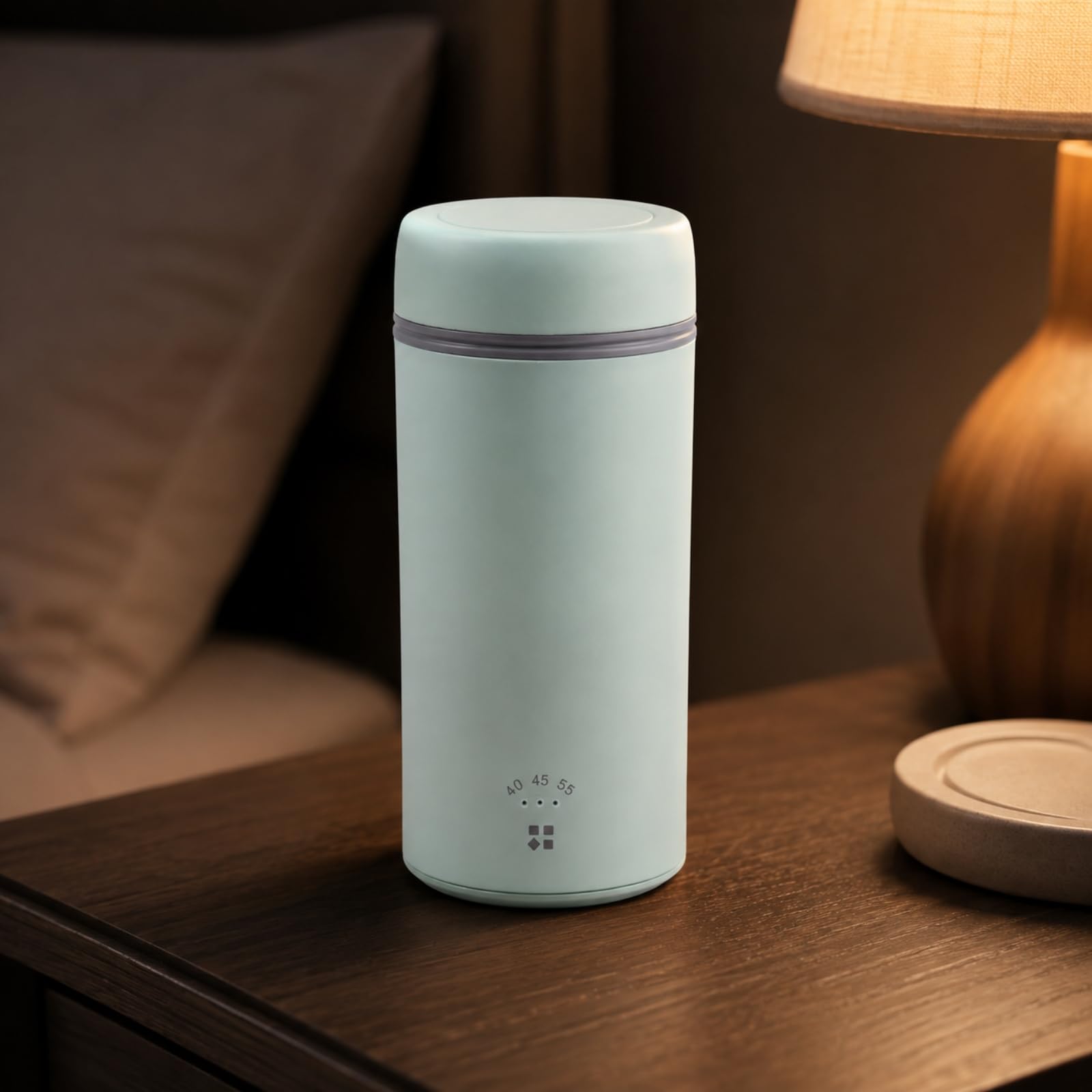 Yajuyi Chauffant Thermostatique Portable Étanche Chauffant En Acier Inoxydable 304 Compact Tasse Isotherme pr Véhicule, Vert