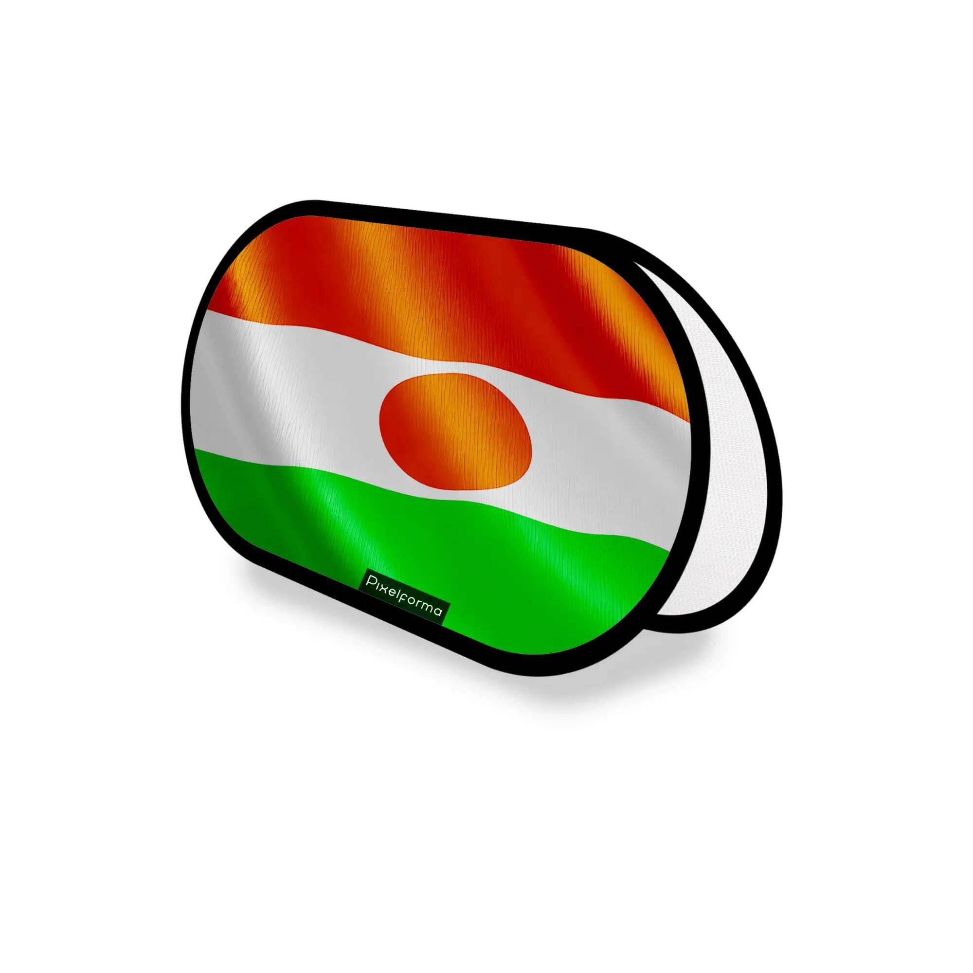 Drapeau Niger en Polyester 70x120cm avec son support publicitaire ovale