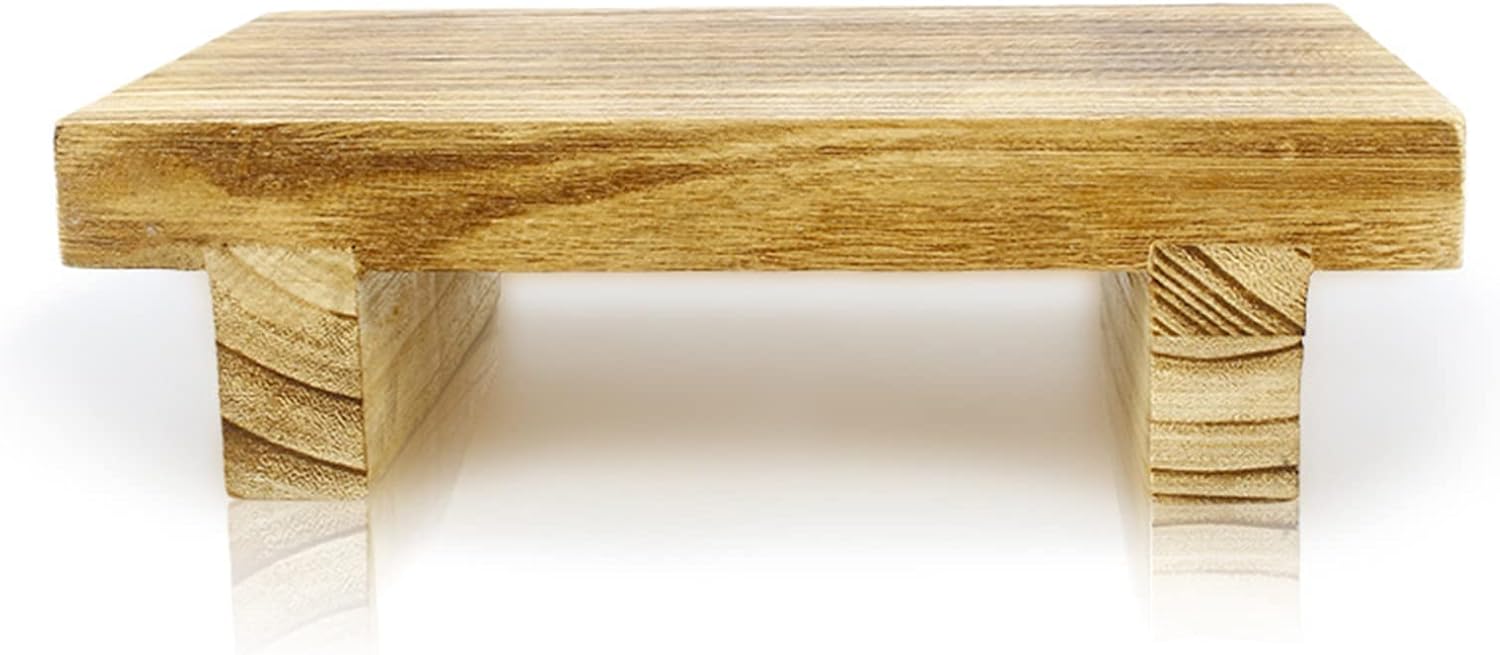 QLINDGK Wooden Step Stool for Kids and Adults,Bedside Foot Stool for